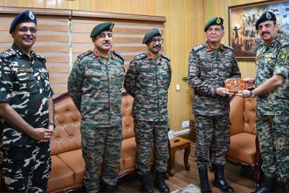 General Dhiraj Seth with Officers