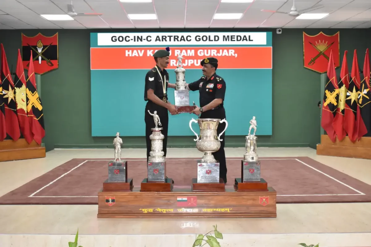 Havildar Kalu Ram Gurjar Wins Army Commander ARTRAC Medal at NCO Academy Dhana