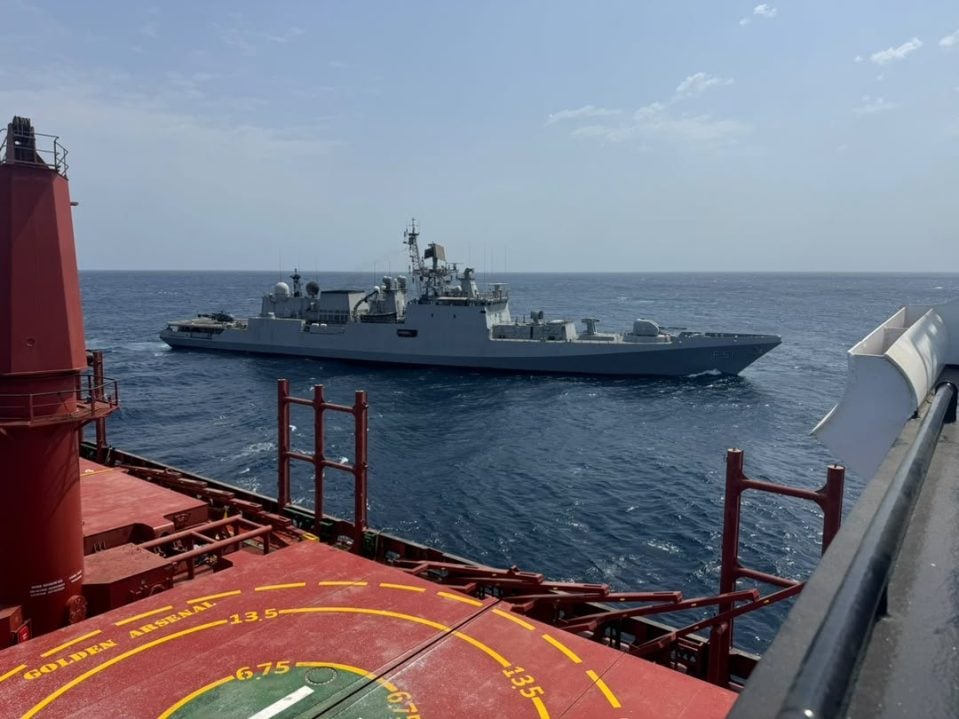 INS Trikand at Work
