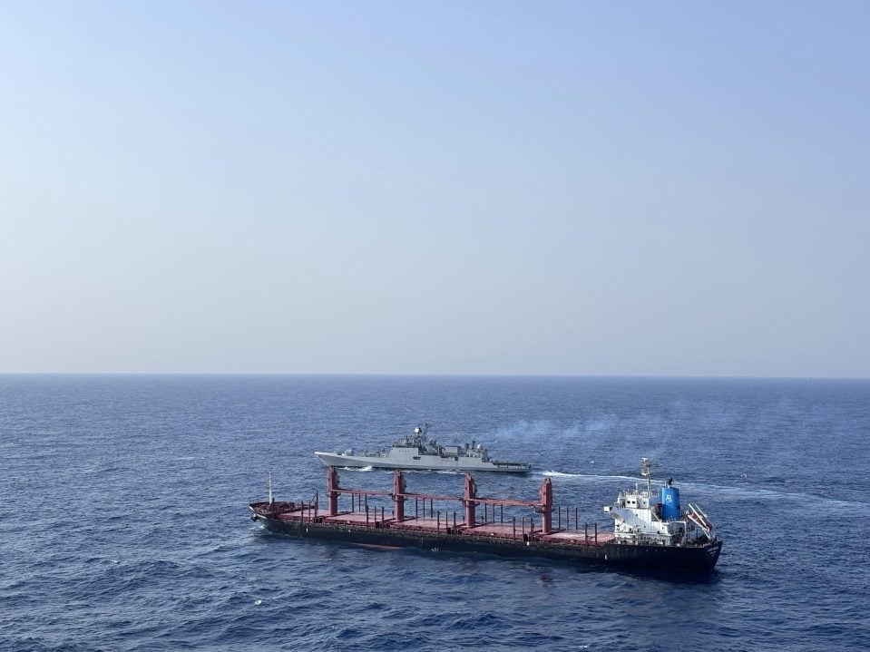 INS Trikand in Sea