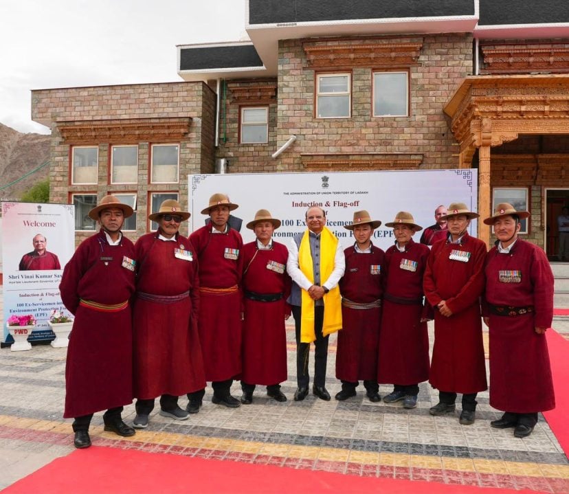 LG Ladakh with Officers