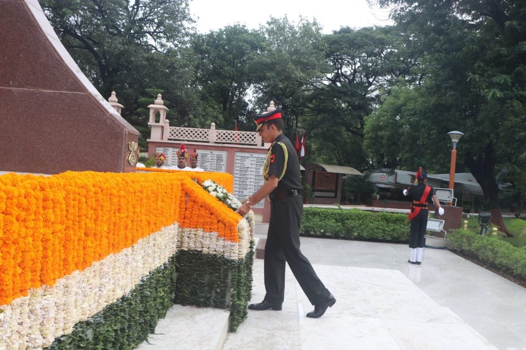 Lieutenant General Ajay Kumar at Memorial