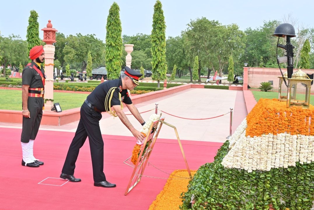Lieutenant General Mohit Malhotra at Memorial