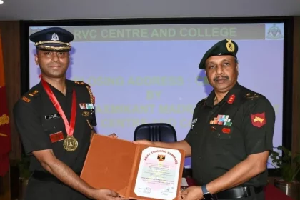 Lt Col Philip Varghese Getting Award