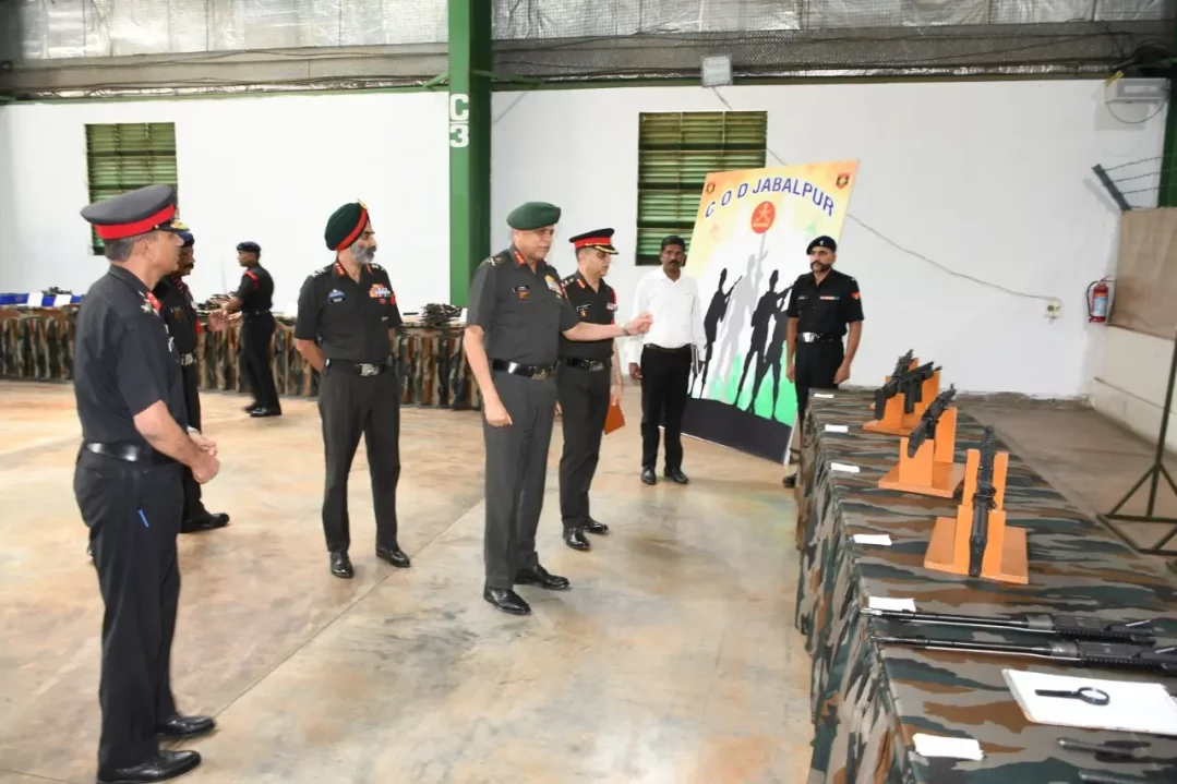 Lt Gen Anindya Sengupta Reviewing