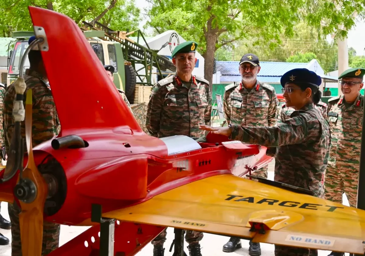 Lt Gen Mohit Malhotra Reviewing