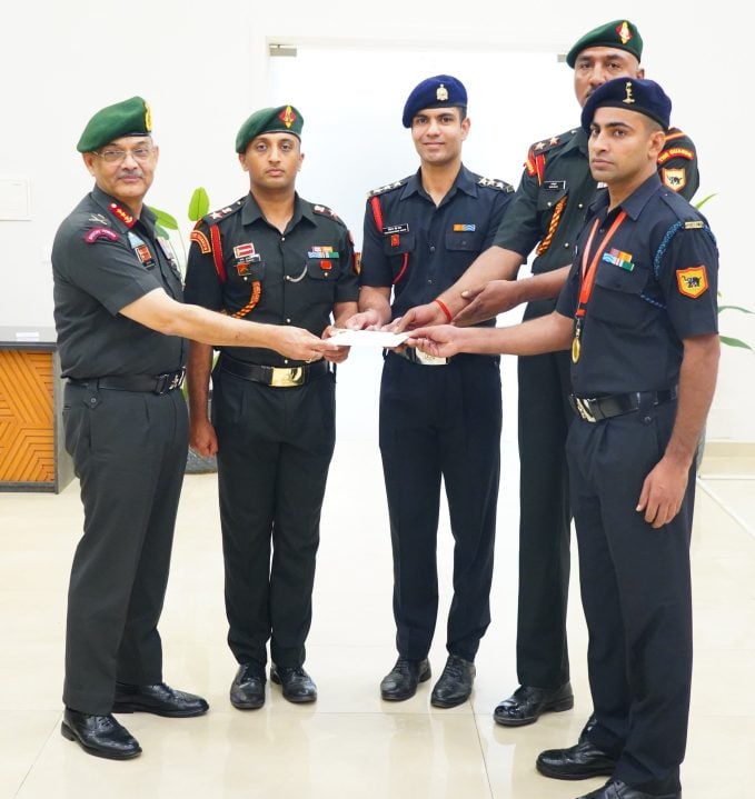 Lt Gen Pushpendra Singh and Other Officers