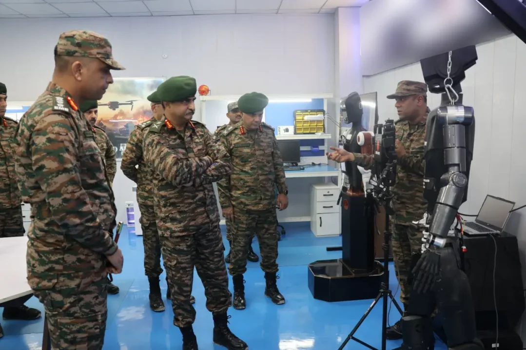 Lt Gen Rajesh Pushkar Reviewing 1