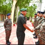 Lt Gen Sumer Ivan DCunha Shaking Hands