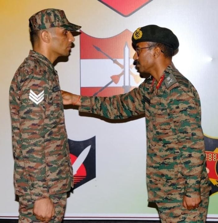 Lt Gen VMB Krishnan Commending