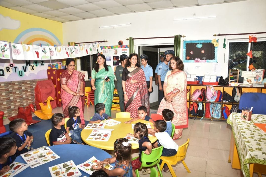Mrs Savita Chaudhry with Children