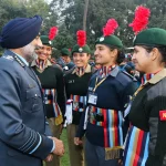 NCC Cadets Interacting