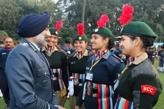 NCC Cadets Interacting