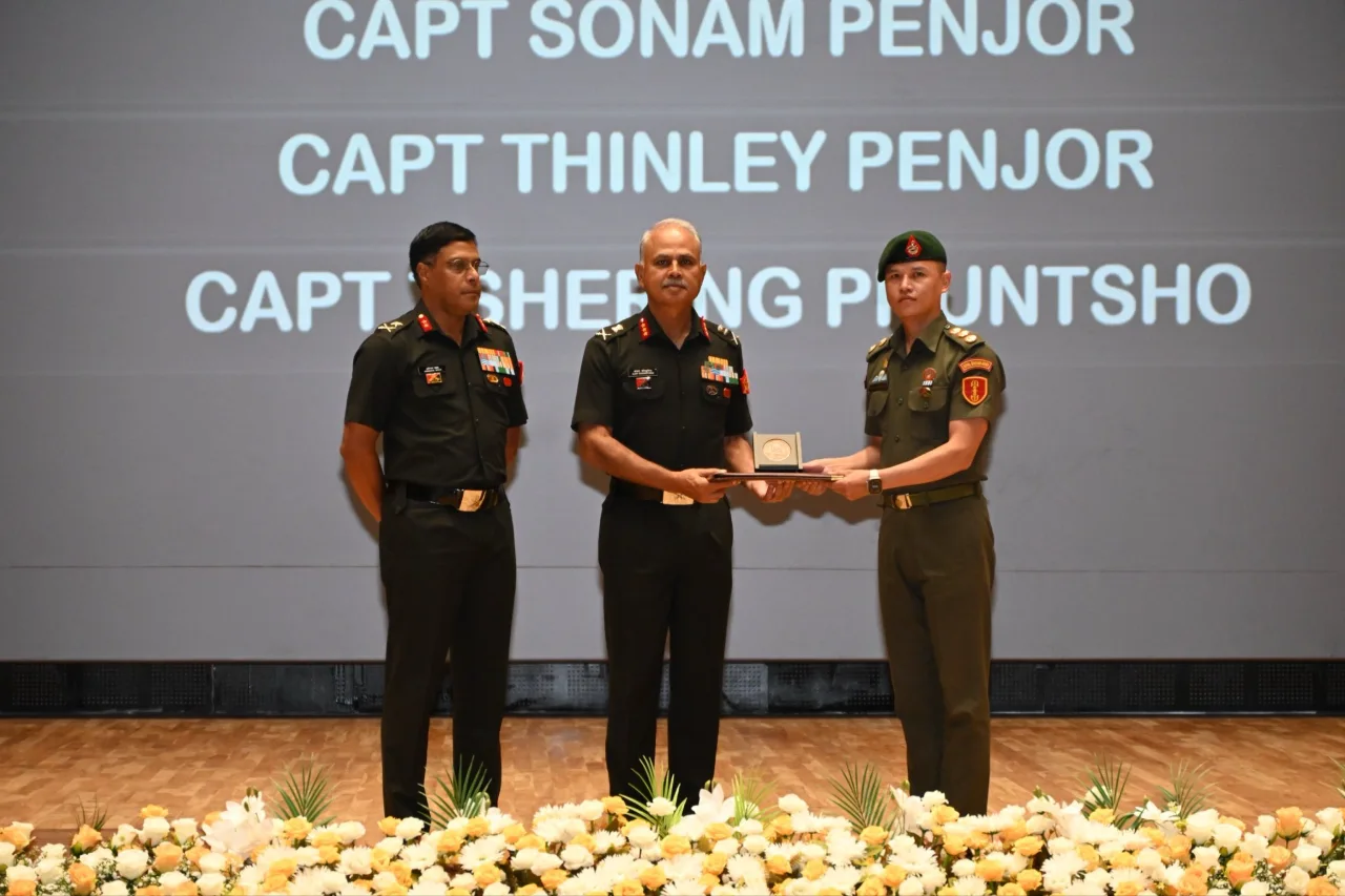 Officer Getting Award
