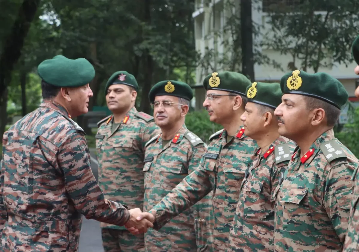 Officers Shaking Hands