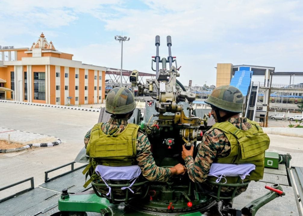 Officers in Exercise
