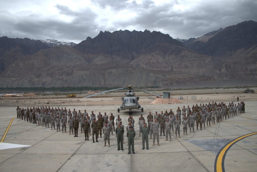 Officers with Aircraft