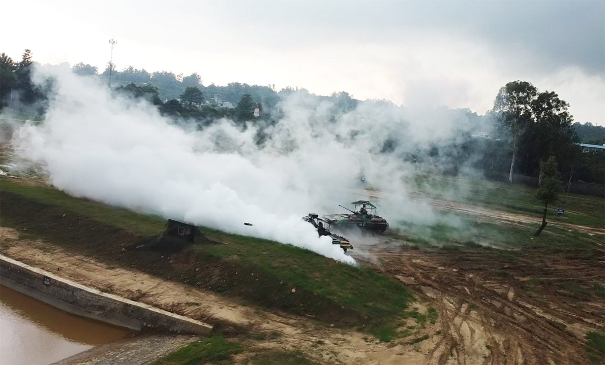 Tank in Operation