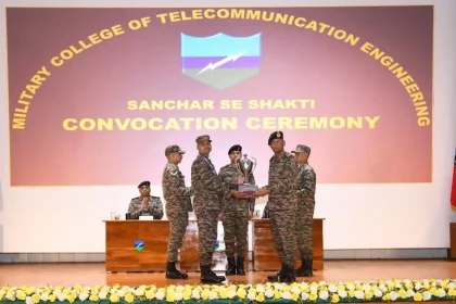 Trophy Being Given