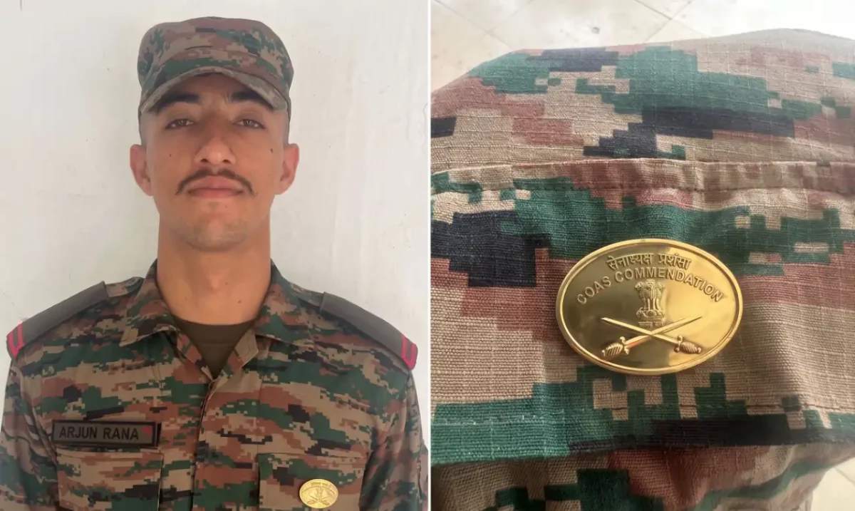 Agniveer Arjun Rana Awarded Chief of Army Staff Commendation Medal for Bravery in Assam Militant Attack