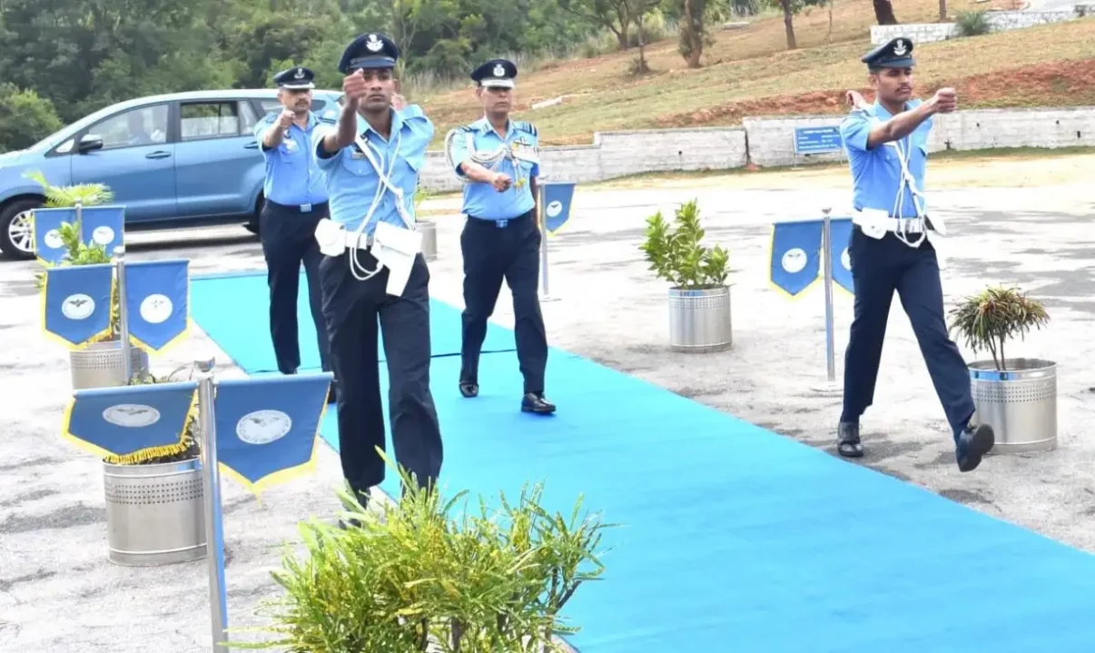 Air Marshal Jasvir Singh Mann Walking