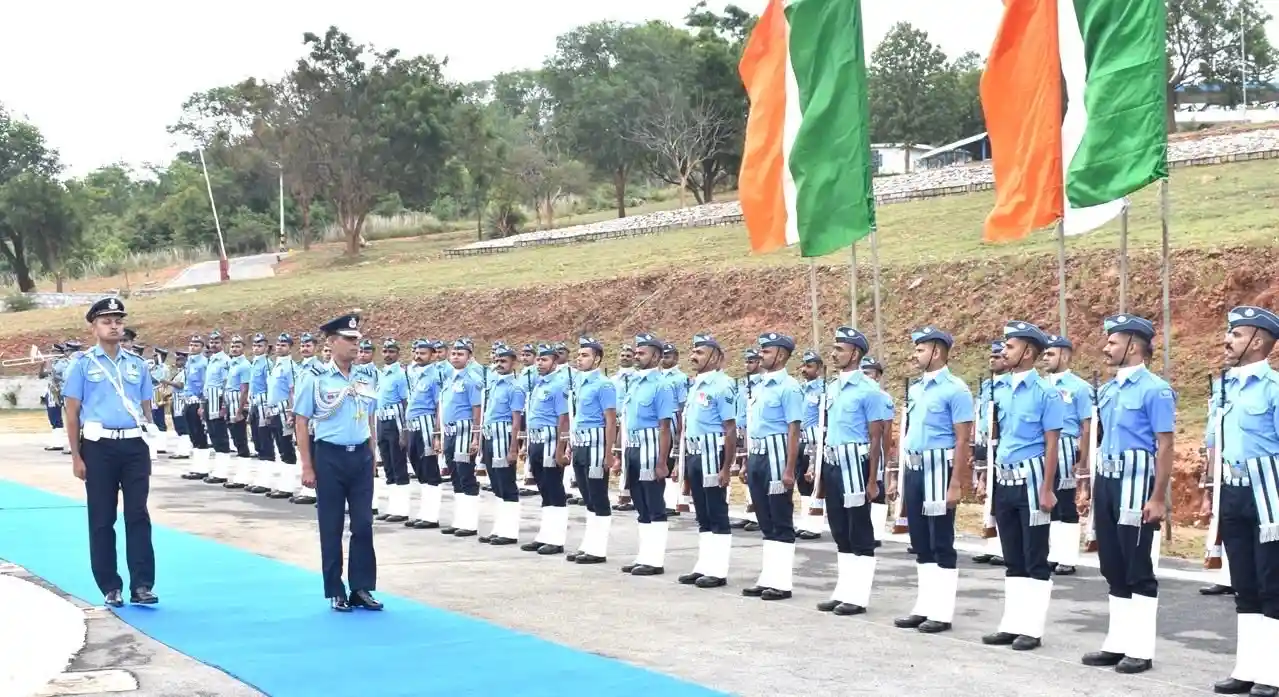 Air Marshal Jasvir Singh Mann at Ceremony