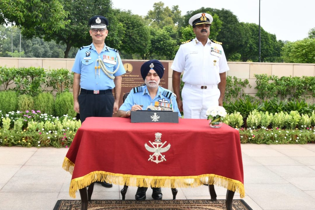 Air Marshal Tejpal Singh Signing