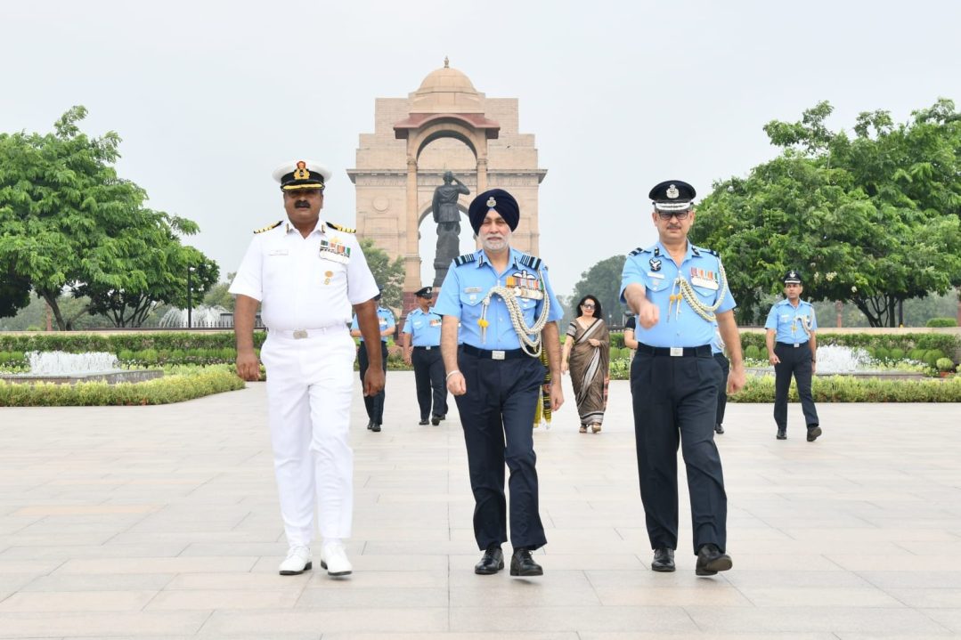 Air Marshal Tejpal Singh Walking