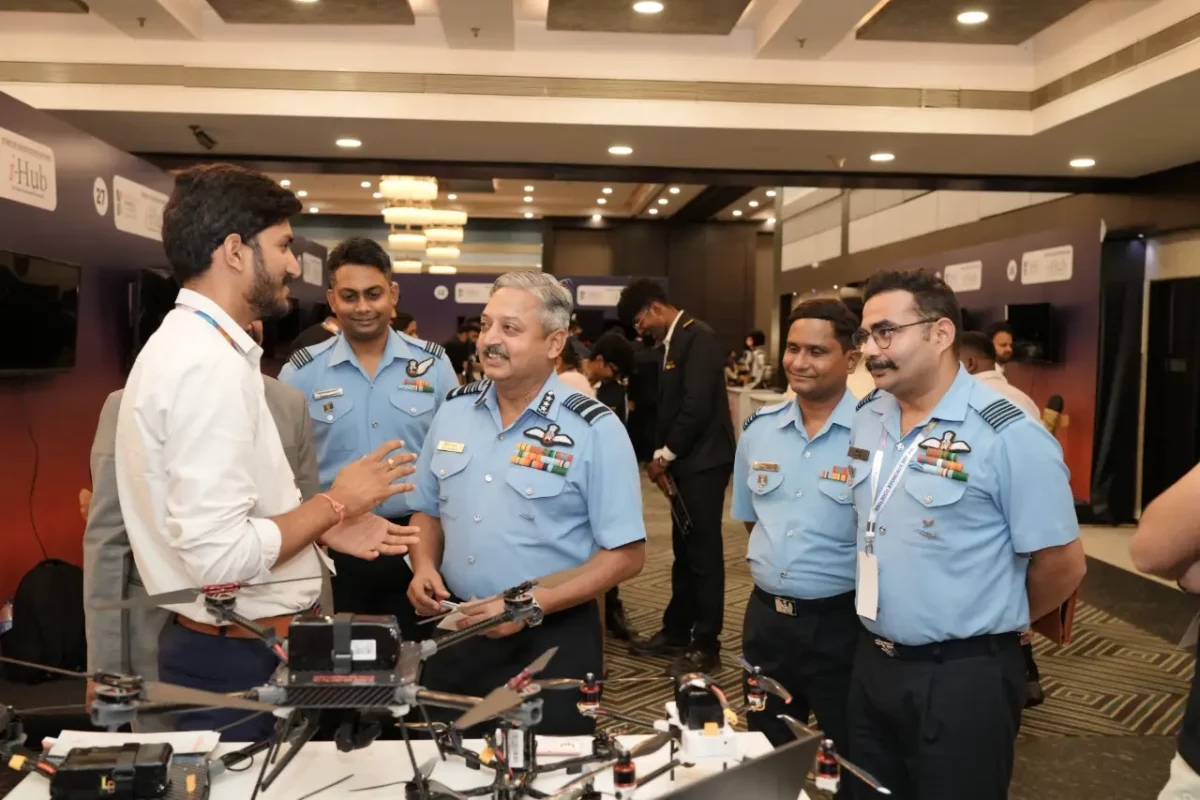 Air Marshal Venkat Shivanand Palaparthy Addresses SKYTECH India 2026 Space Economy & Drone Innovation Summit in Ahmedabad