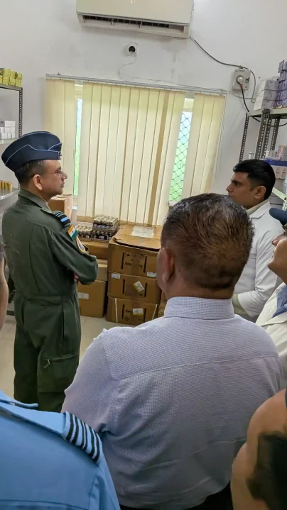 Air Vice Marshal Arijit Singh Reviewing