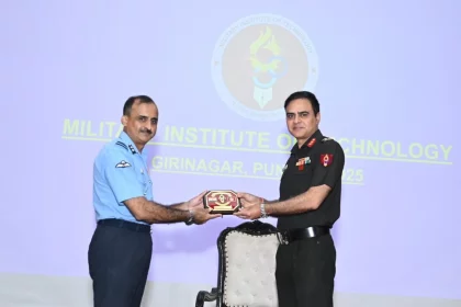 Air Vice Marshal Manu Midha Giving Memento