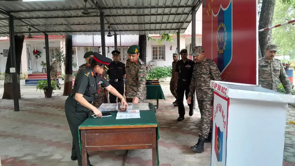 Brig Amit Kumar Chand Visits 15 UP Battalion NCC in Prayagraj, Reviews Training Infrastructure
