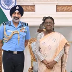 Air Chief Marshal AP Singh called on President Droupadi Murmu at Rashtrapati Bhavan