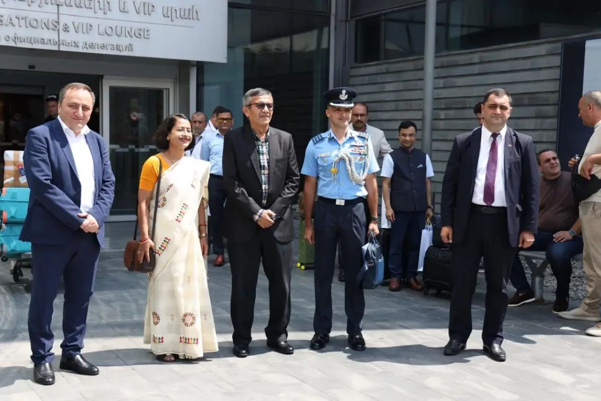 Defence Secretary Rajesh Kumar Singh in Armenia