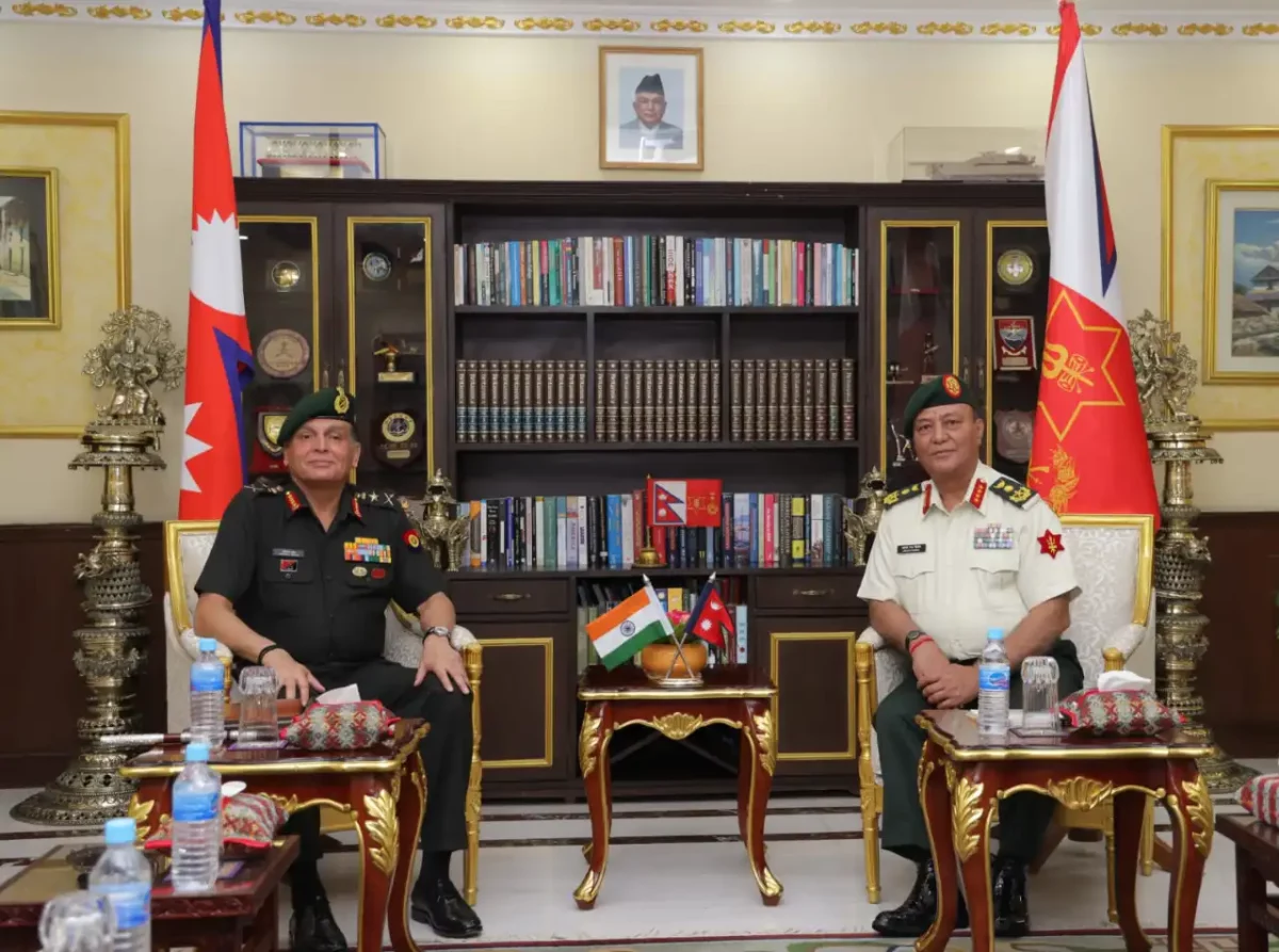 Gen Dhiraj Seth and Gen Ashok Raj Sigdel