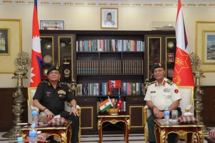 Gen Dhiraj Seth and Gen Ashok Raj Sigdel
