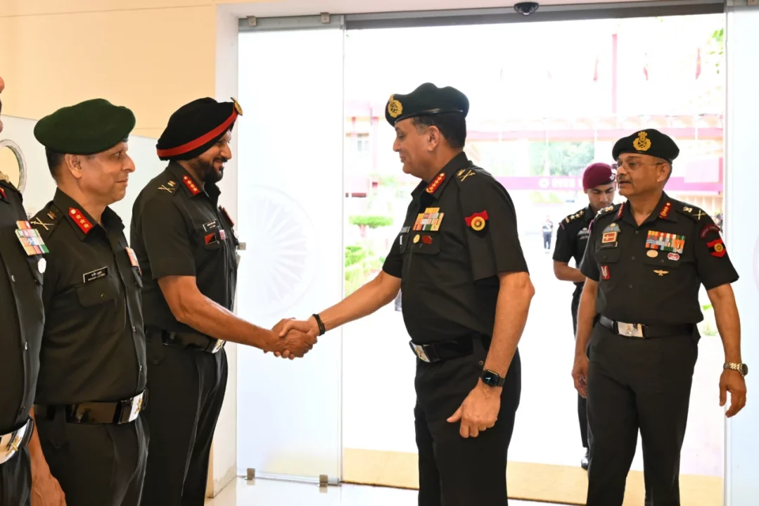 General Dhiraj Seth Shaking Hands 2