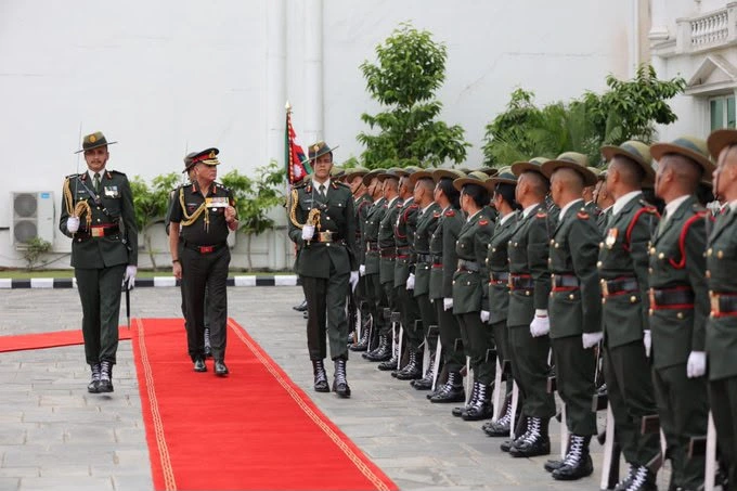 General Dhiraj Seth at Guard of Honour