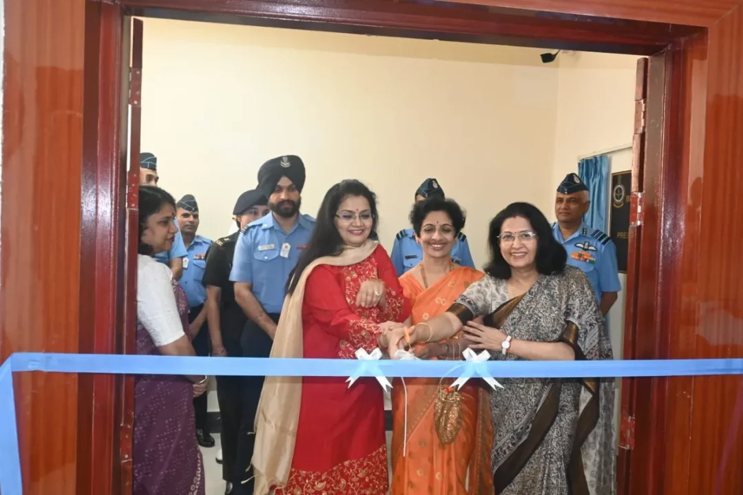 Ladies Cutting Ribbon