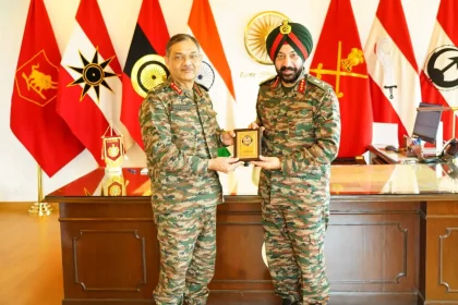 Lt Gen Harpal Singh and Lt Gen Pushpendra Singh