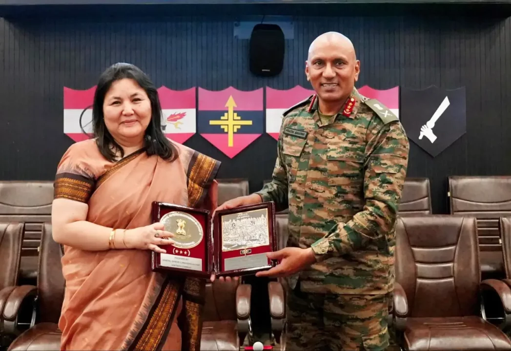 Lt Gen Pratik Sharma with Official