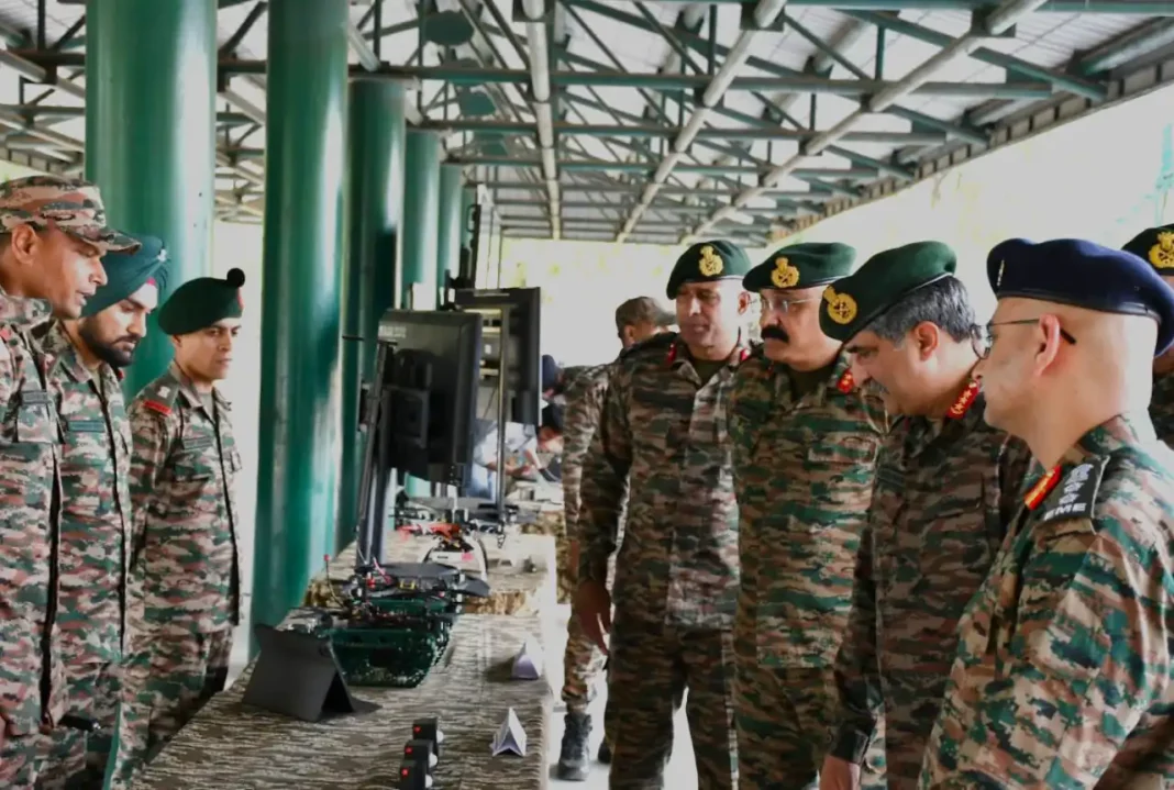 Lt Gen Rajesh Pushkar Reviewing 2