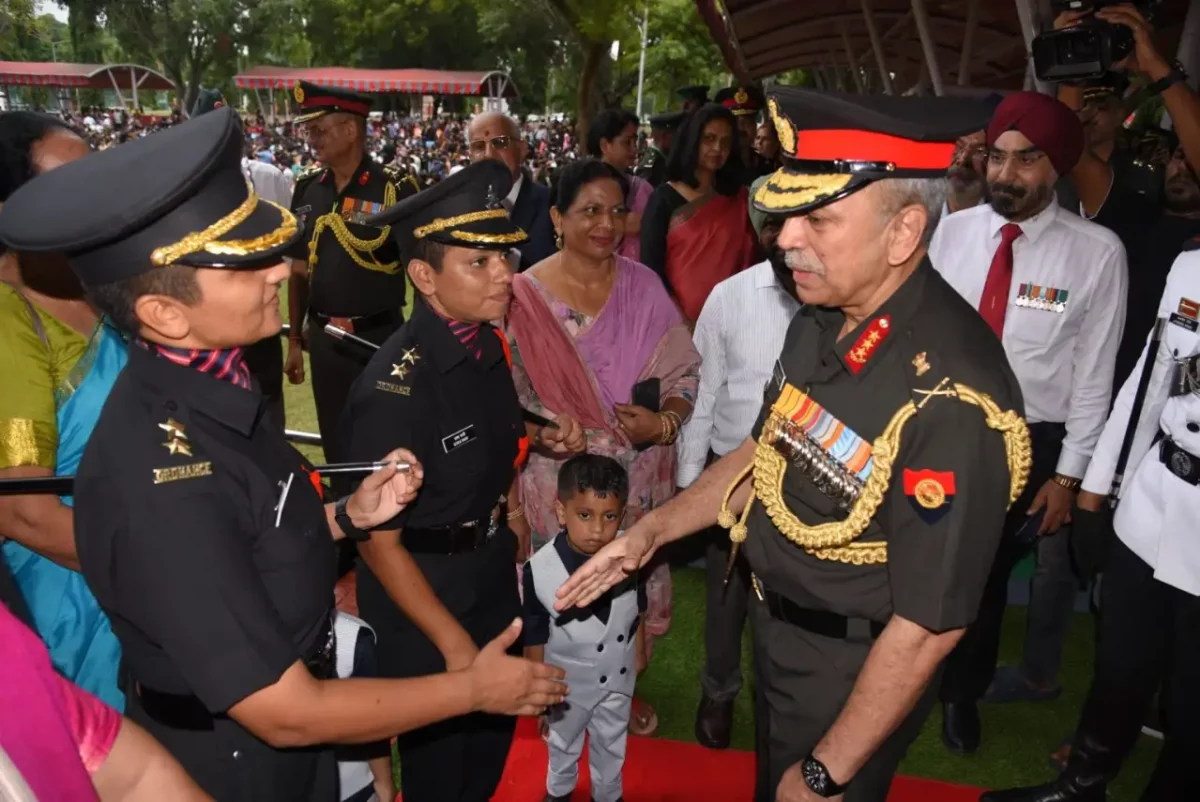 Officer Cadets Shaking Hands