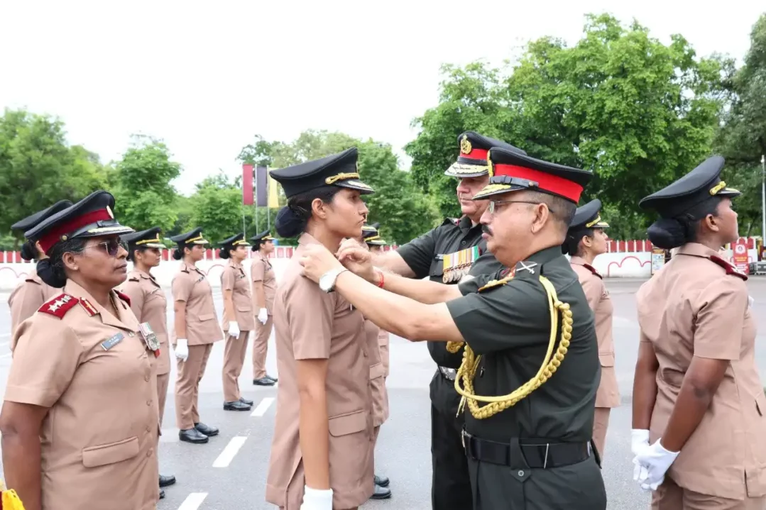 Officer Getting Commissioned