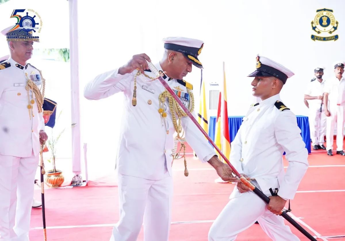Officer Getting Sword of Honor