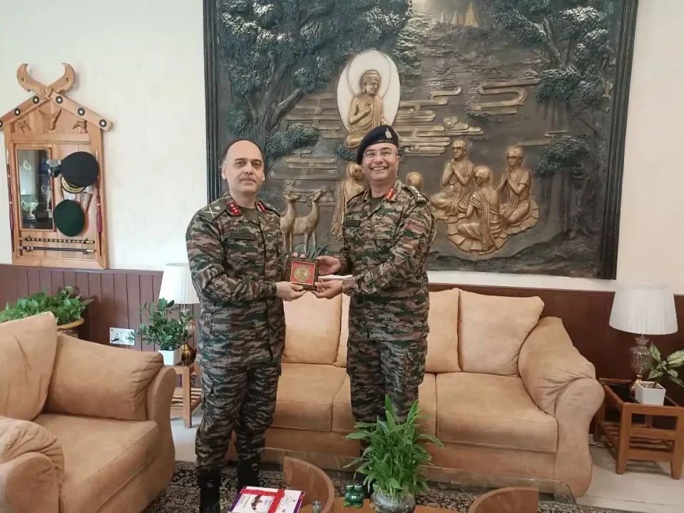 Officer Giving Memento 1