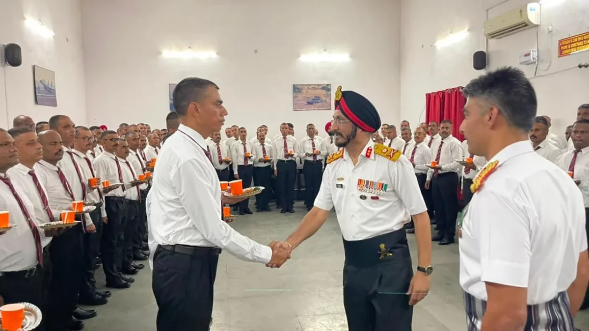 Officer Shaking Hands