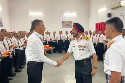 Officer Shaking Hands