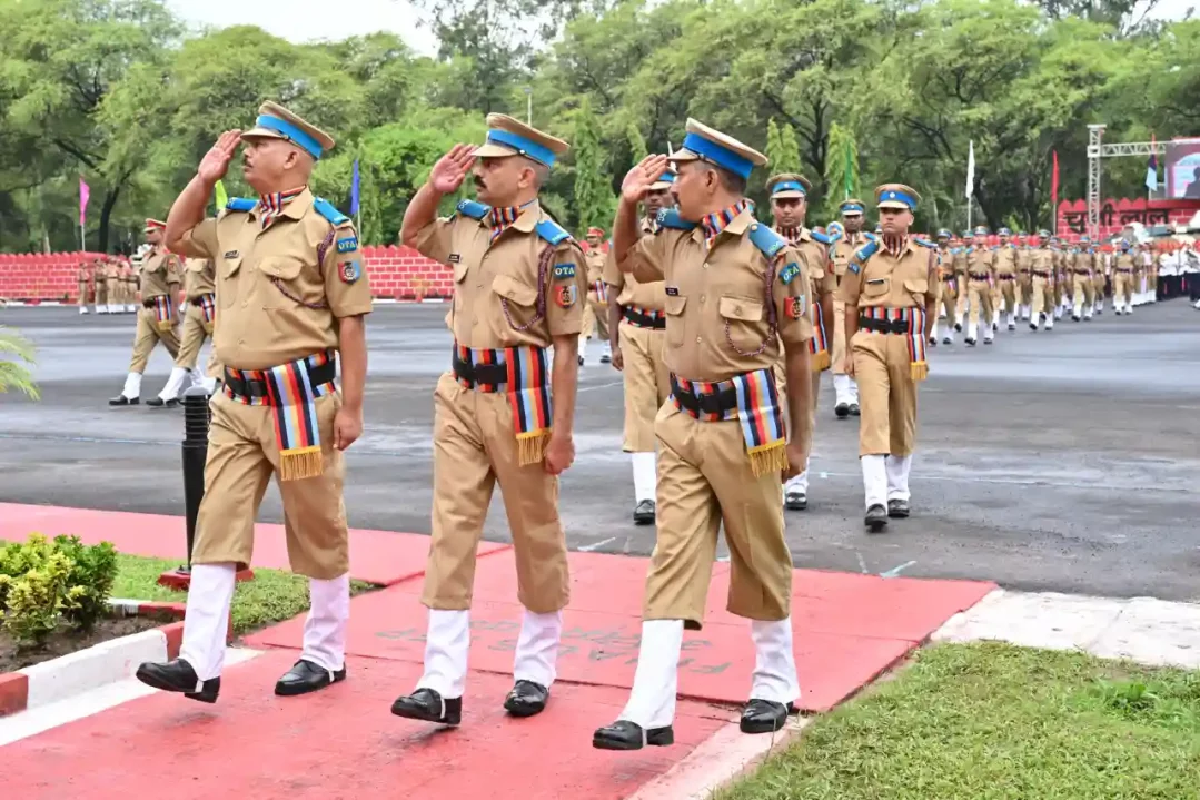 Officers Saluting