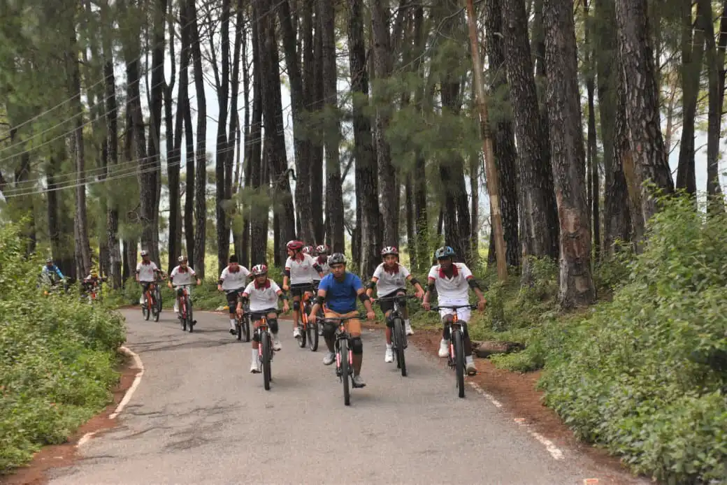 Officers and Cadets Cycling